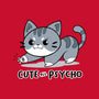 Cute But Psycho Cat-none removable cover w insert throw pillow-Ca Mask