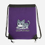 Cute But Psycho Cat-none drawstring bag-Ca Mask