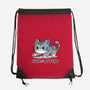 Cute But Psycho Cat-none drawstring bag-Ca Mask