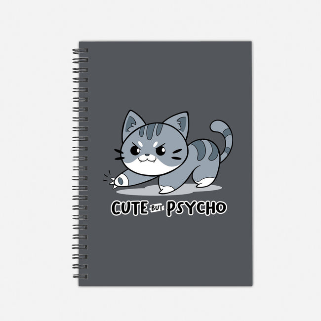 Cute But Psycho Cat-none dot grid notebook-Ca Mask