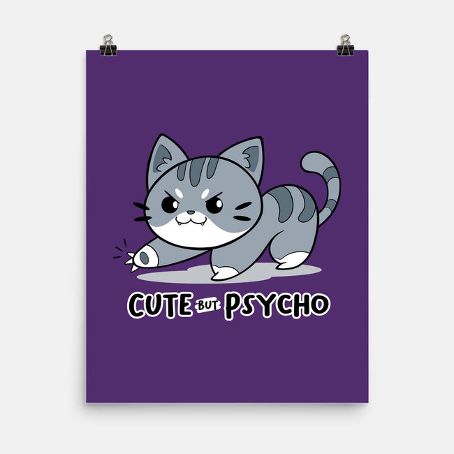 Cute But Psycho Cat-none matte poster-Ca Mask
