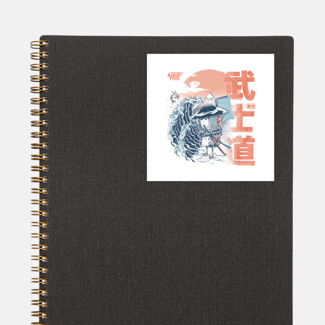 Samurai Sushi-none glossy sticker-IKILO