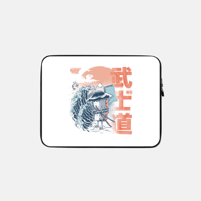 Samurai Sushi-none zippered laptop sleeve-IKILO