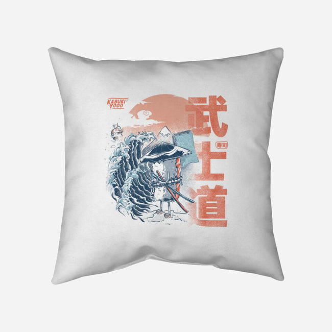 Samurai Sushi-none removable cover throw pillow-IKILO
