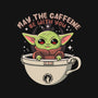 May The Caffeine Be With You-womens off shoulder sweatshirt-erion_designs