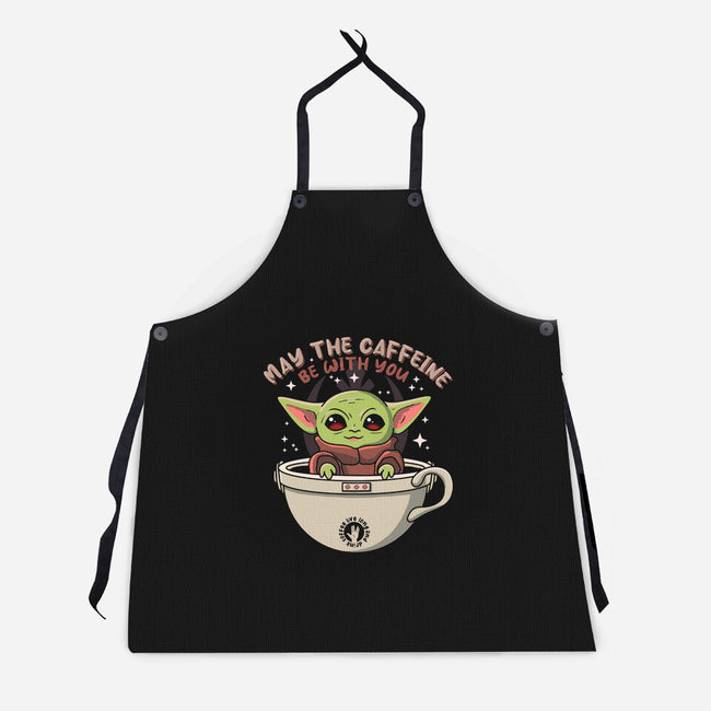 May The Caffeine Be With You-unisex kitchen apron-erion_designs