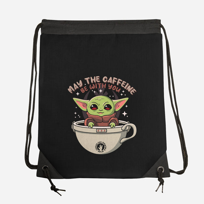 May The Caffeine Be With You-none drawstring bag-erion_designs
