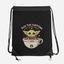 May The Caffeine Be With You-none drawstring bag-erion_designs
