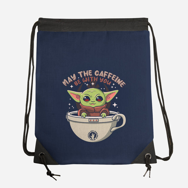 May The Caffeine Be With You-none drawstring bag-erion_designs