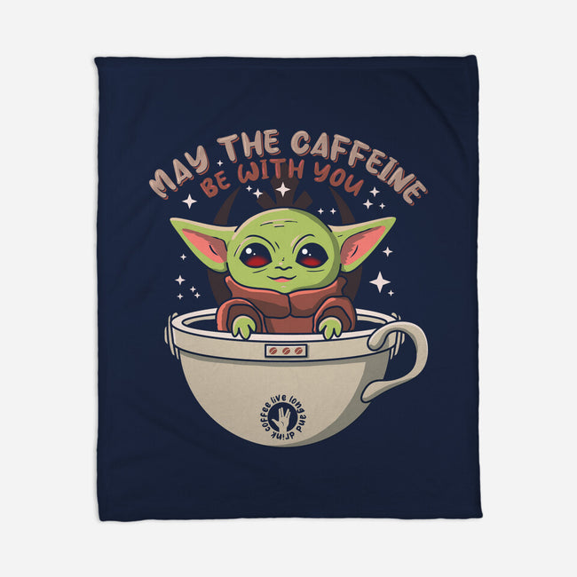 May The Caffeine Be With You-none fleece blanket-erion_designs