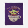May The Caffeine Be With You-none fleece blanket-erion_designs
