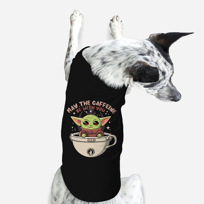 May The Caffeine Be With You-dog basic pet tank-erion_designs