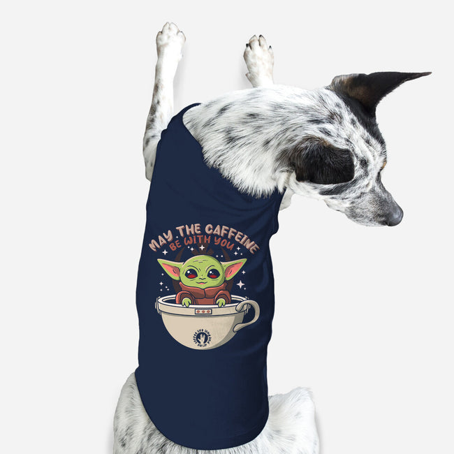 May The Caffeine Be With You-dog basic pet tank-erion_designs
