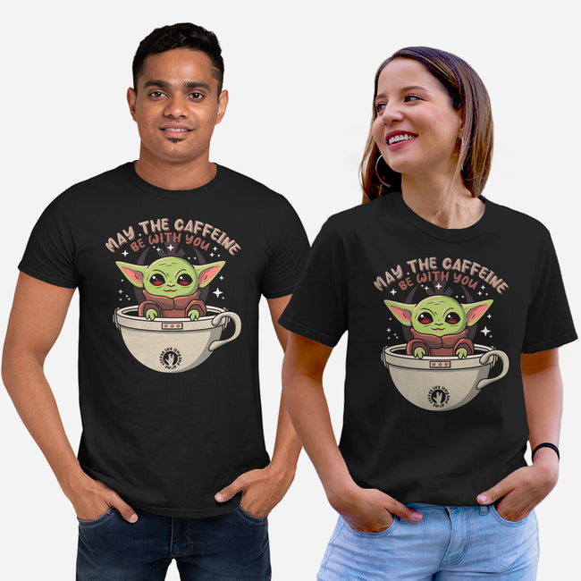 May The Caffeine Be With You-unisex basic tee-erion_designs