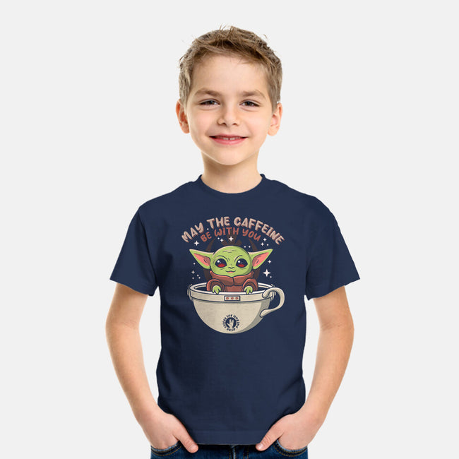 May The Caffeine Be With You-youth basic tee-erion_designs