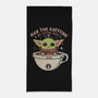May The Caffeine Be With You-none beach towel-erion_designs