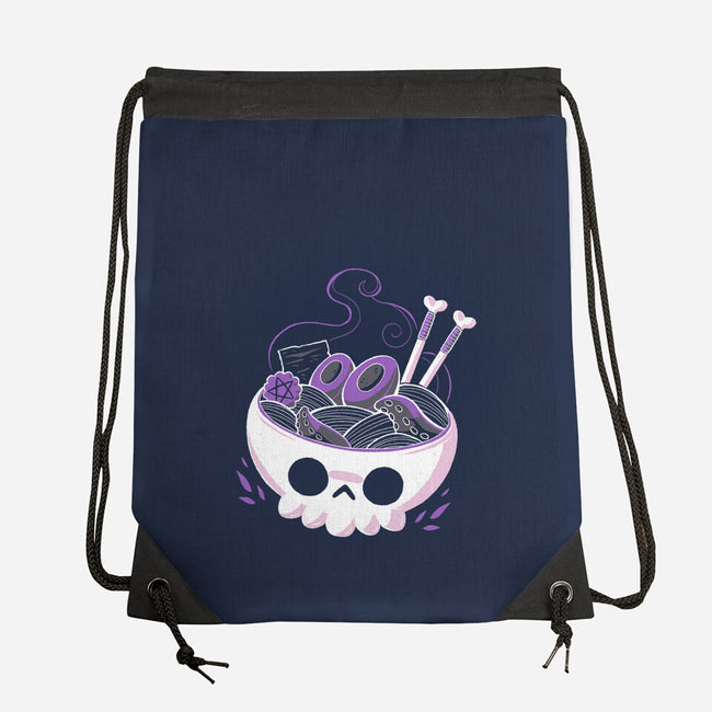 Creepy Ramen-none drawstring bag-xMorfina