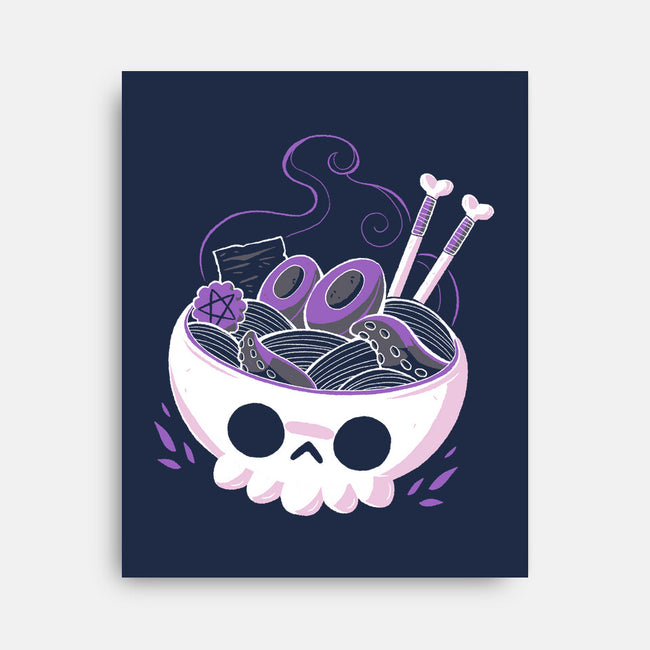 Creepy Ramen-none stretched canvas-xMorfina