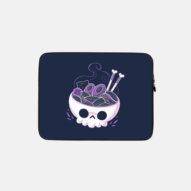 Creepy Ramen-none zippered laptop sleeve-xMorfina