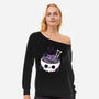 Creepy Ramen-womens off shoulder sweatshirt-xMorfina