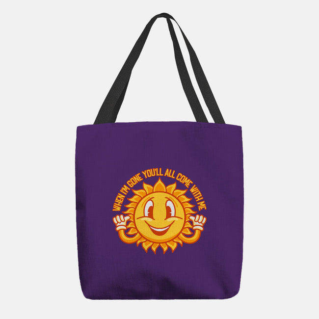 Sun Gone-none basic tote bag-Nickbeta Designs