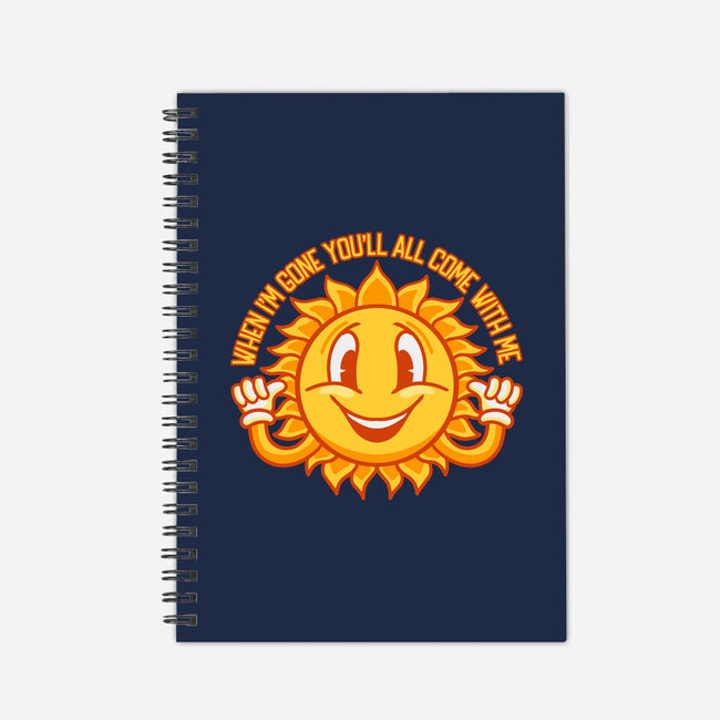 Sun Gone-none dot grid notebook-Nickbeta Designs