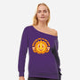 Sun Gone-womens off shoulder sweatshirt-Nickbeta Designs