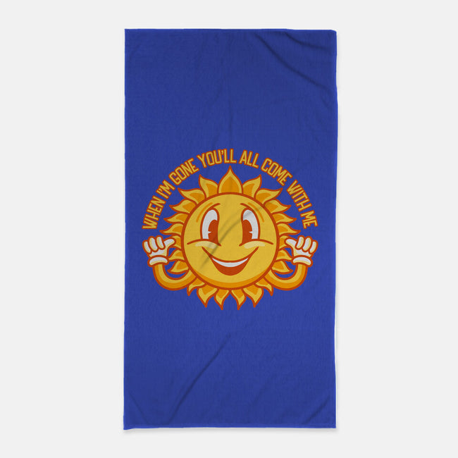 Sun Gone-none beach towel-Nickbeta Designs