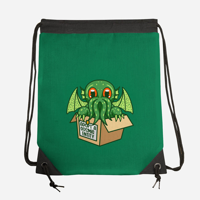 Adopt A Cosmic Entity-none drawstring bag-Nickbeta Designs