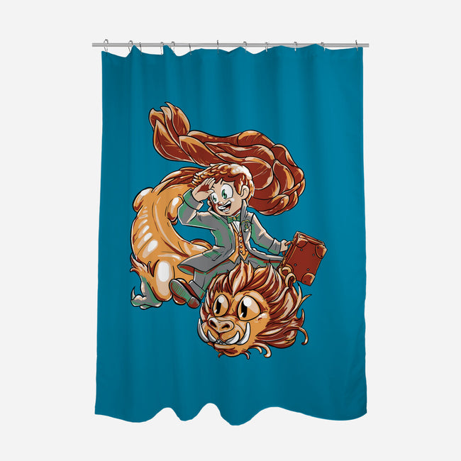 The Zouwu Dragon-none polyester shower curtain-ellr