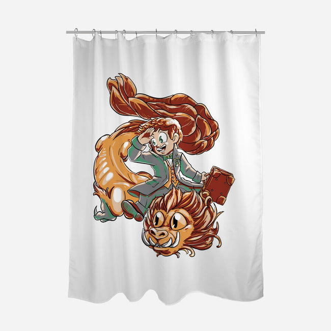 The Zouwu Dragon-none polyester shower curtain-ellr