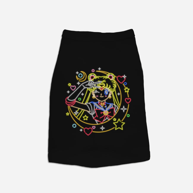 Sailor Scout Neon-dog basic pet tank-Diegobadutees