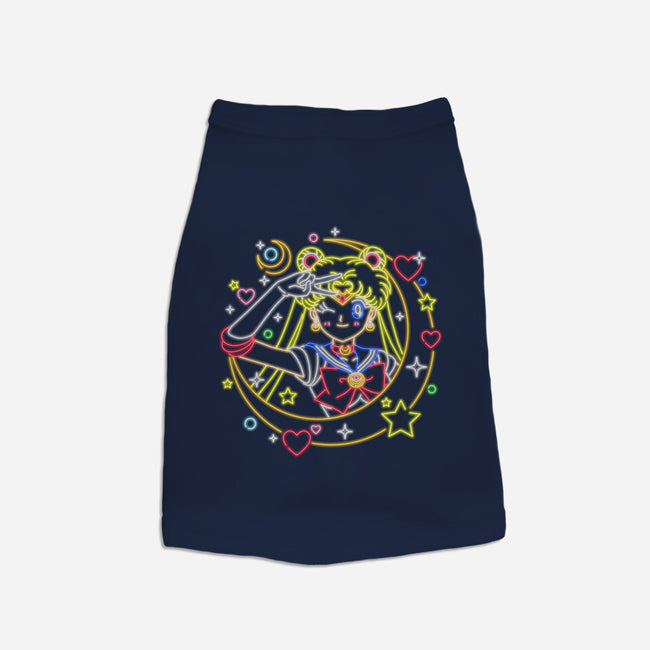 Sailor Scout Neon-dog basic pet tank-Diegobadutees