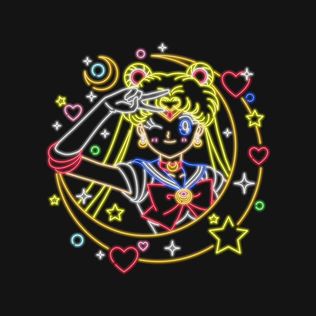 Sailor Scout Neon-womens off shoulder sweatshirt-Diegobadutees