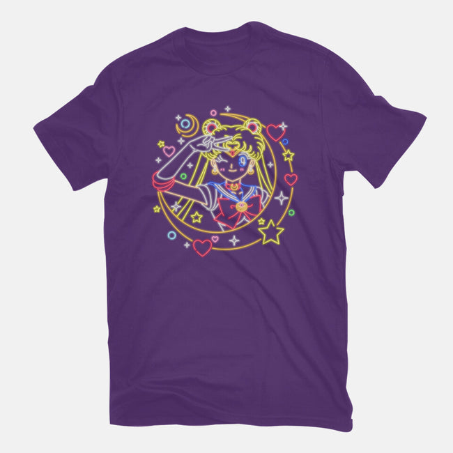 Sailor Scout Neon-womens fitted tee-Diegobadutees