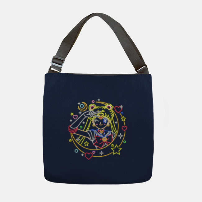 Sailor Scout Neon-none adjustable tote bag-Diegobadutees