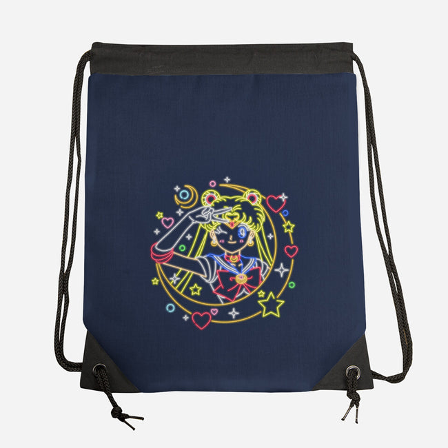 Sailor Scout Neon-none drawstring bag-Diegobadutees