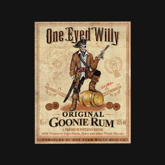 One Eyed Willy Rum-none stretched canvas-NMdesign