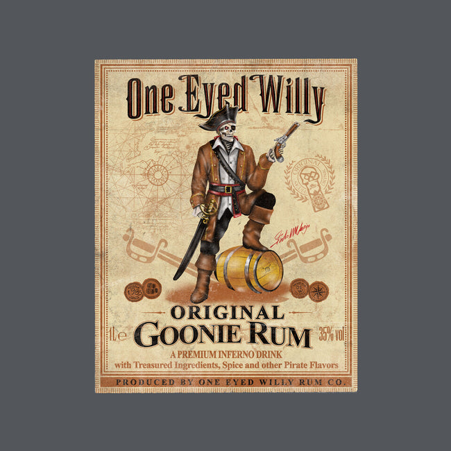 One Eyed Willy Rum-none removable cover w insert throw pillow-NMdesign
