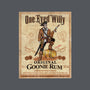 One Eyed Willy Rum-none removable cover w insert throw pillow-NMdesign