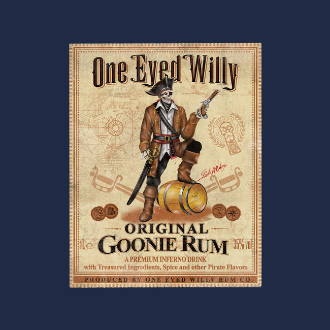 One Eyed Willy Rum-none fleece blanket-NMdesign