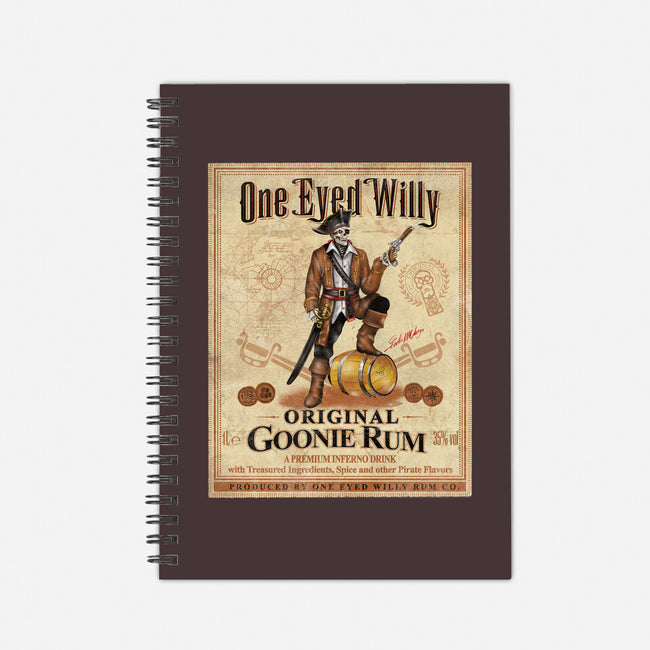 One Eyed Willy Rum-none dot grid notebook-NMdesign