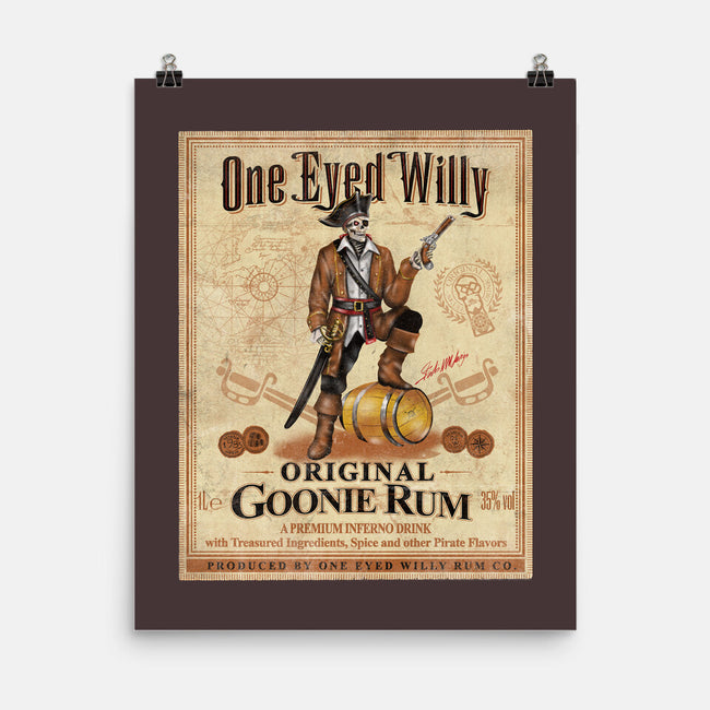 One Eyed Willy Rum-none matte poster-NMdesign
