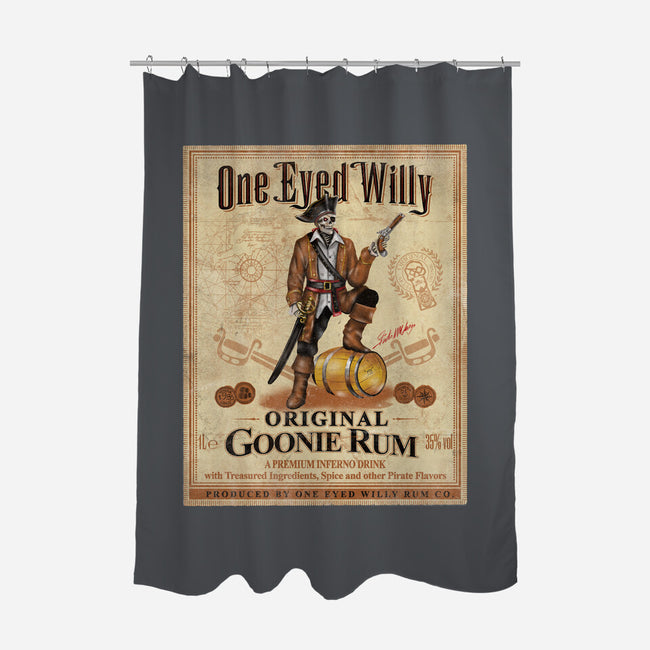 One Eyed Willy Rum-none polyester shower curtain-NMdesign