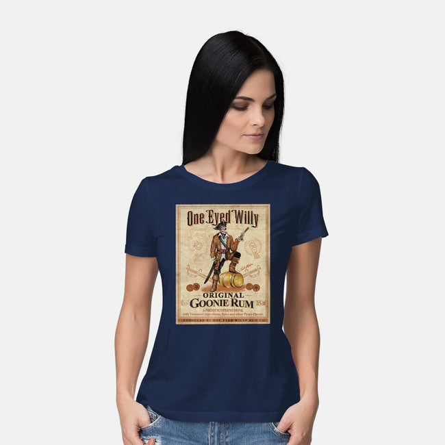 One Eyed Willy Rum-womens basic tee-NMdesign