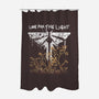 Firefly Light-none polyester shower curtain-Diegobadutees