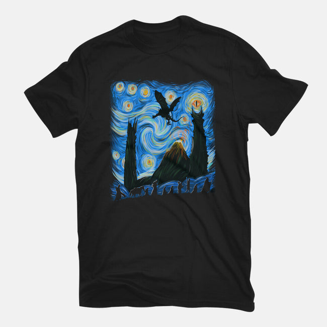 Fellowship In Starry Night-unisex basic tee-fanfabio