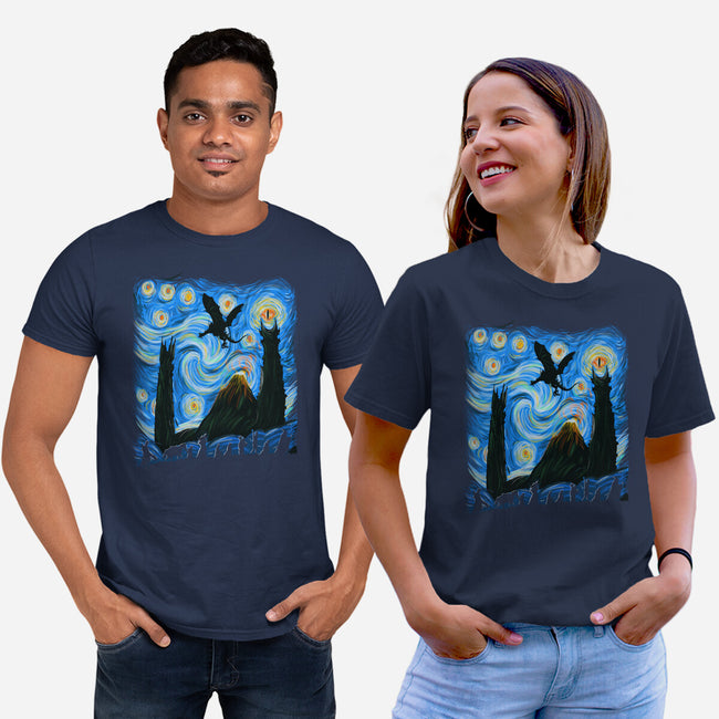 Fellowship In Starry Night-unisex basic tee-fanfabio
