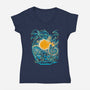 Starry Experiment-womens v-neck tee-ellr