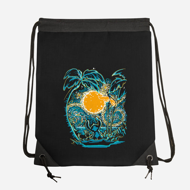 Starry Experiment-none drawstring bag-ellr